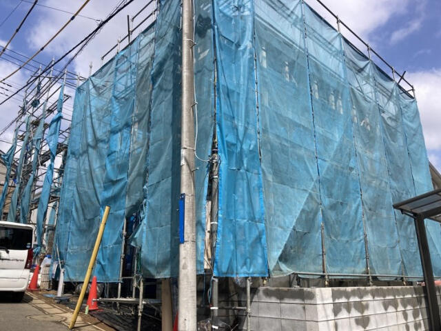 ブルーミングガーデン　柏市常盤台２棟／１期２号棟の前面道路含む現地写真|★販売現地★2026.3.28撮影