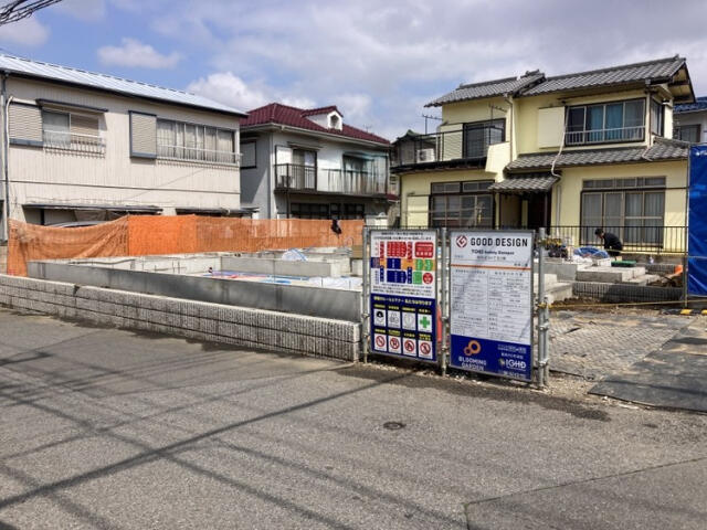 ブルーミングガーデン　柏市逆井４丁目２棟／１期１号棟の前面道路含む現地写真|★販売現地★2026.3.28撮影