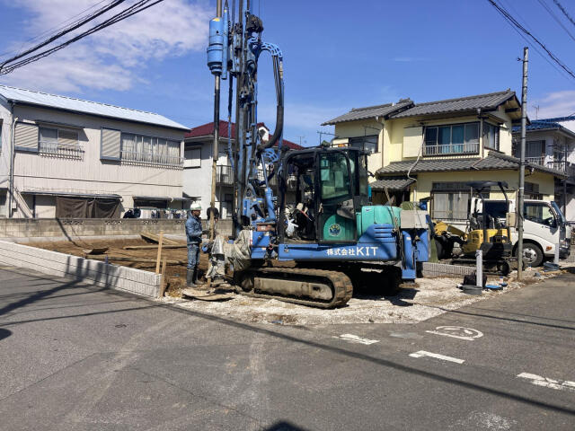 ブルーミングガーデン　柏市逆井４丁目２棟／１期１号棟の前面道路含む現地写真|★販売現地★2026.3.7撮影