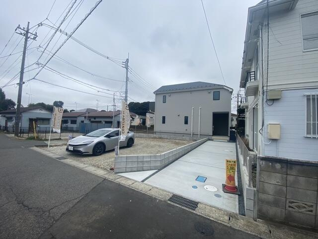 柏酒井根５丁目　第１期の前面道路含む現地写真