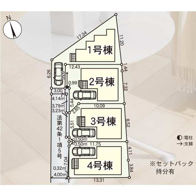 松戸市根木内　第１０の区画図
