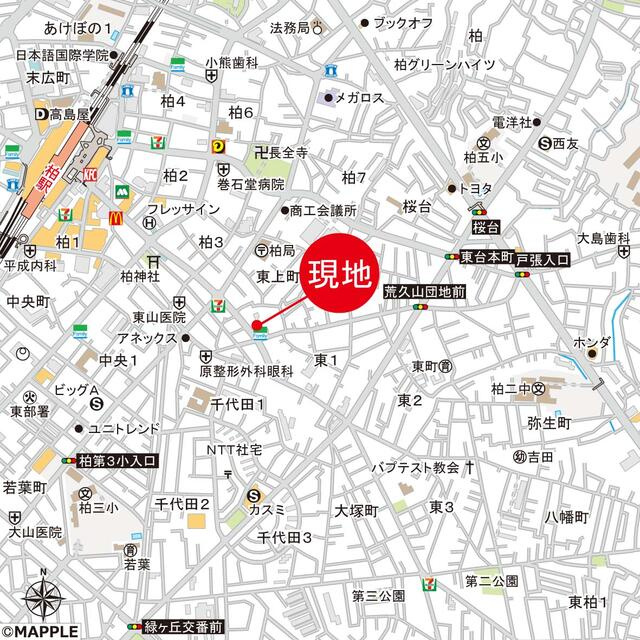 柏パーク・ホームズの地図