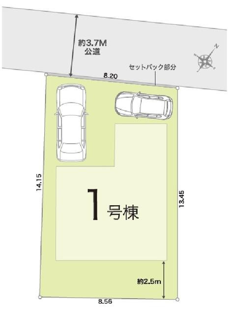 鎌ケ谷東鎌ケ谷２丁目　第１期の区画図