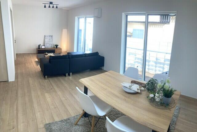 鎌ケ谷東鎌ケ谷２丁目　第１期の居間・リビング|建築中