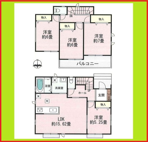 北名古屋市熊之庄牛流の新築一戸建の間取り|◇間取図◇