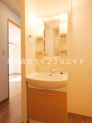 【洗面所】 | フラッツマグノリア | ※退去予定の為、別号室のイメージ写真です。