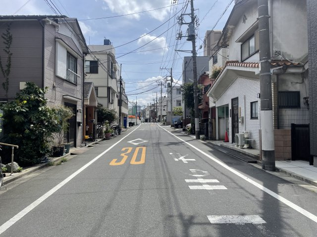 栄町　売地の前面道路含む現地写真