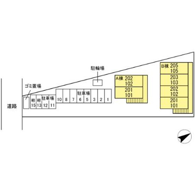 【区画図】 | ルミエール B棟