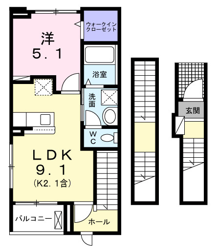 【間取り】 | プラシードCOCOⅢ