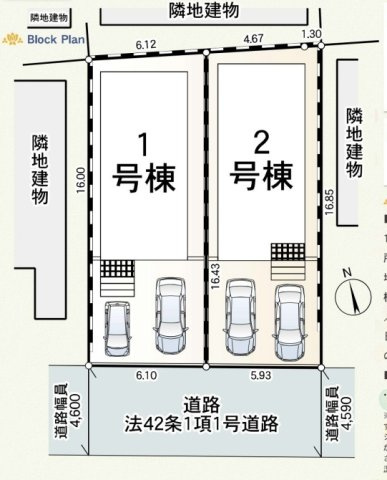 厚木市下荻野第１８の区画図