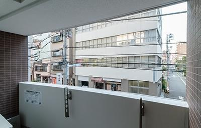 ガルデニア蔵前のバルコニー