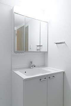 ガルデニア蔵前の洗面所