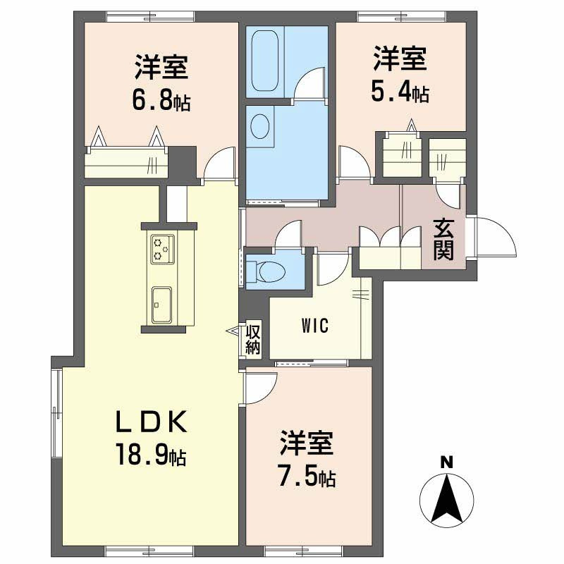ＢＥＲＥＯ蔵本元町【ＢＥＬＳ認証】の間取り