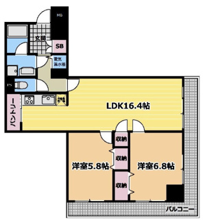 【間取り】 | ライオンズマンション日本橋