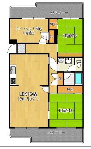 【間取り】 | 春日サンハイツ　