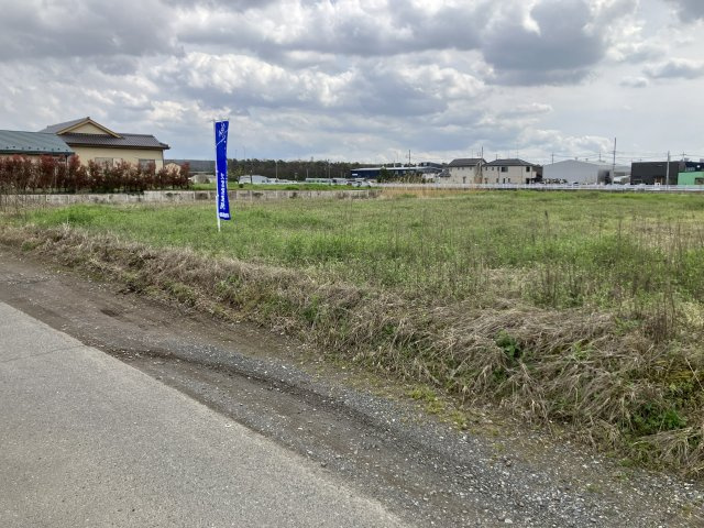 敷地面積94坪　売地　三郷市半田の前面道路含む現地写真|北側公道３．８ｍ。
現地（2026年3月）撮影