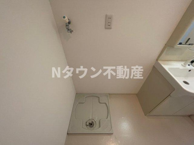 【設備】 | ラパス大井橋 | 洗濯機置き場です。