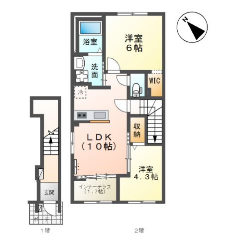 【間取り】 | （仮称）千葉市中央区大森町新築アパート