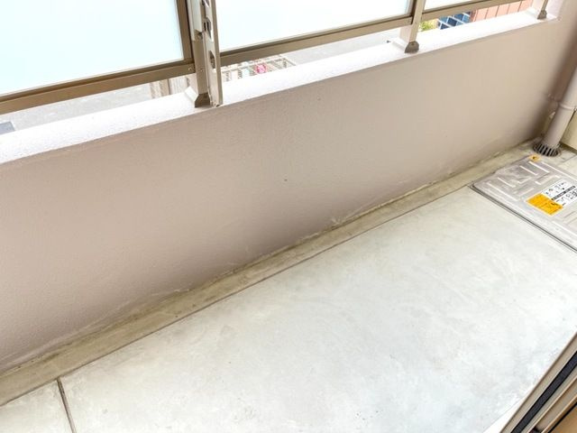 ＮⅡルーチェのバルコニー|外からの目が気にならないバルコニーで洗濯物が干せます