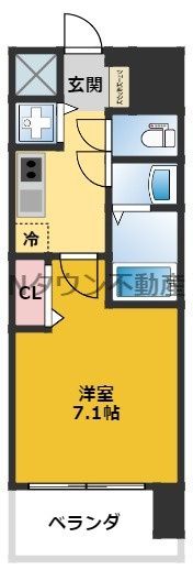 【間取り】 | プレサンス大須観音 | 使いやすい間取りです