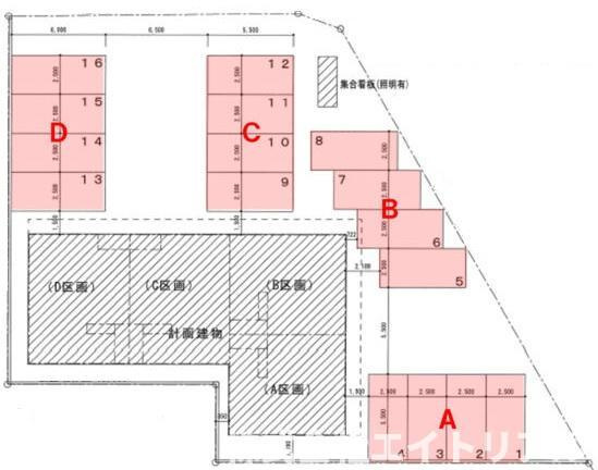 ビレッジ篠目童子の区画図