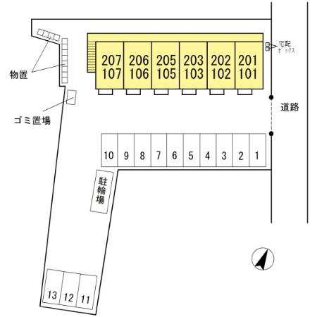 ブライトヒルズの区画図