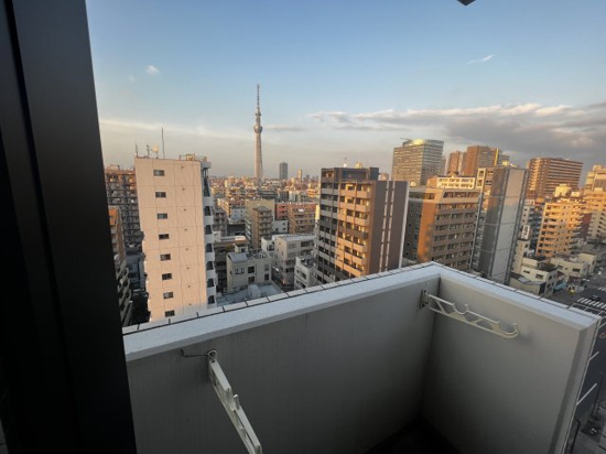 ラフィスタ錦糸町のバルコニー