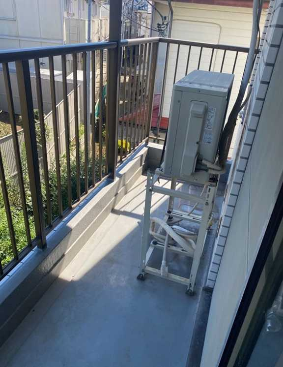 藤和三宿コープ　和室　南西角部屋　ファミリー向けのバルコニー