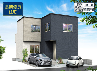 【外観パース】 | 静岡市清水区川原町 13期 新築一戸建て 2号棟 | 外観パースです