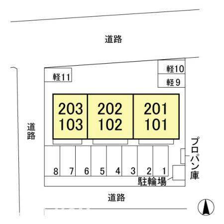 コンフォートライフ下沖の区画図|当社、チルホームのHPもご覧ください(^^)/物件情報多数♪