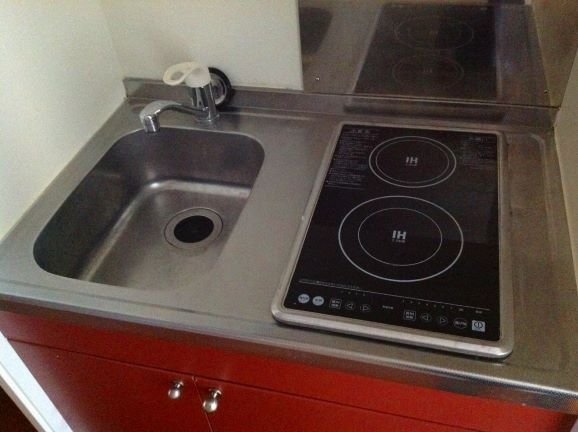 レオパレスプレミール稲毛のキッチン|2口電気コンロ