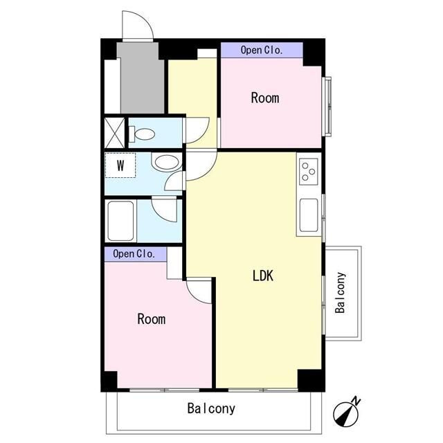 ライオンズマンション吉野町第５の間取り