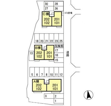 ヴェルフィーユ　Ａの区画図|他社様掲載物件もまとめてご紹介、ご案内可能です(^^)/