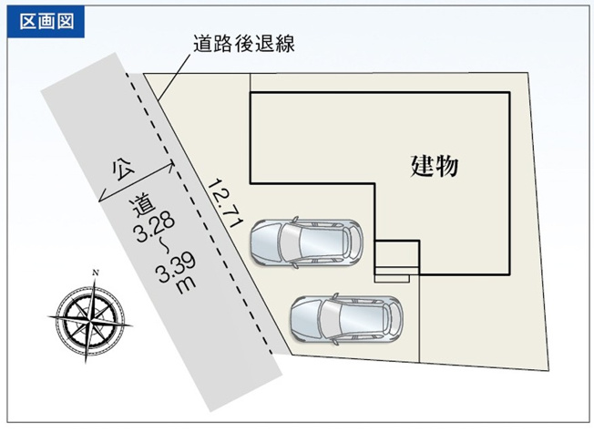 【区画図】 | 伊豆の国市大仁 新築一戸建て | 区画図です