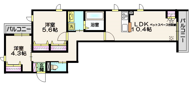 Ｍａｉｓｏｎ・Ｃｏｕｒａｇｅの間取り