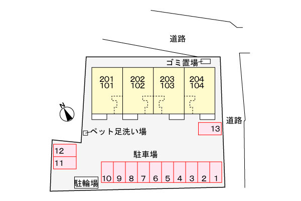 エレガント　ＨＲの駐車場|駐車場