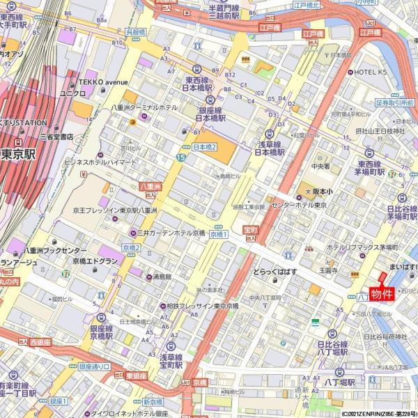 Ｂｒｉｌｌｉａ日本橋茅場町の地図