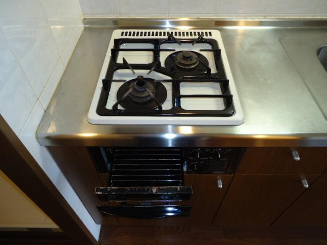 クローバーのキッチン|２口コンロ