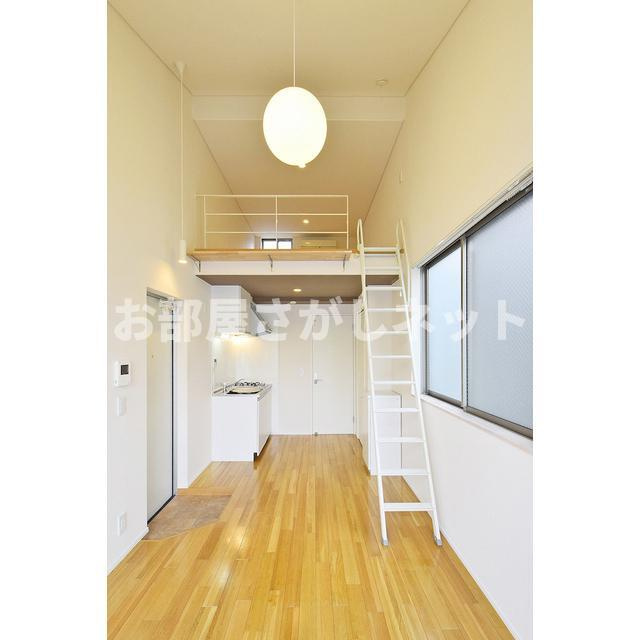 グランエッグス新大塚N【おとり物件なし】#学生・社会人にオススメ！初期費用分割払いOK！の居間・リビング|居室、リビング