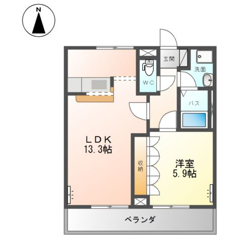 ツイングランデ　Ⅰの間取り