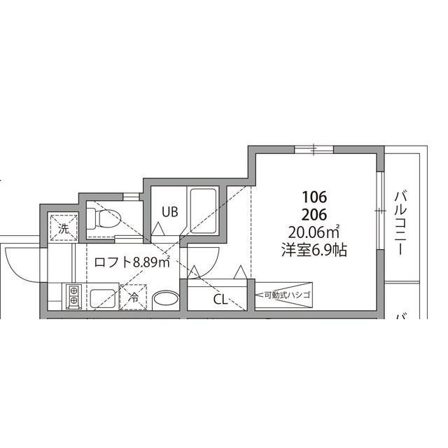 ルーブル国分寺の間取り|間取り図