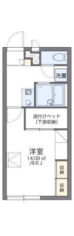 レオパレスなぐさの間取り
