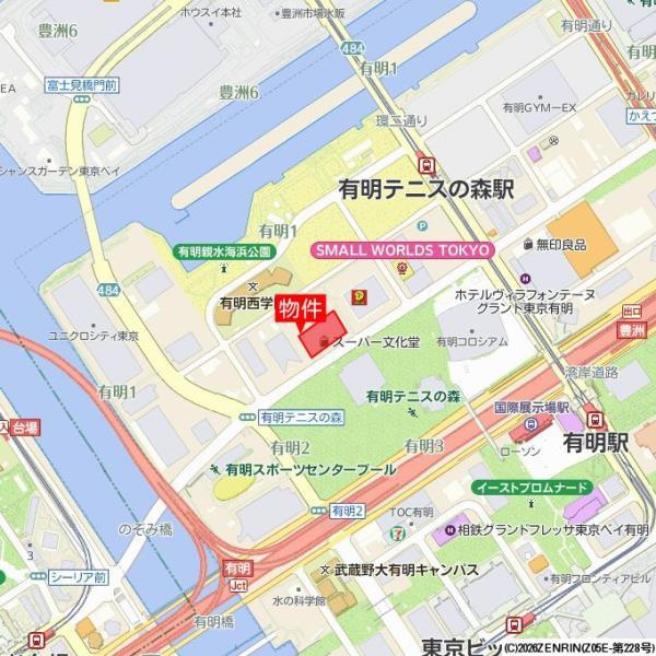Ｂｒｉｌｌｉａ　有明　Ｓｋｙ　Ｔｏｗｅｒの地図