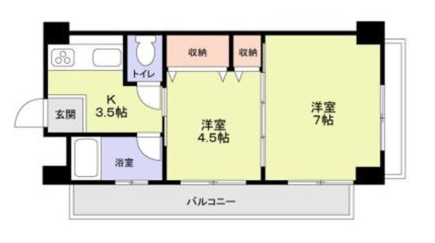 リズムウオザキの間取り