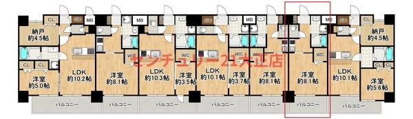 Louis Residence 弁天町の間取り