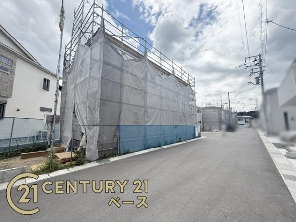 リーブルガーデン中菜畑 ２号棟 ／新築一戸建の前面道路含む現地写真|■現地撮影写真■前面道路は約６ｍと広々開放的・雰囲気の良い閑静な住宅地です！