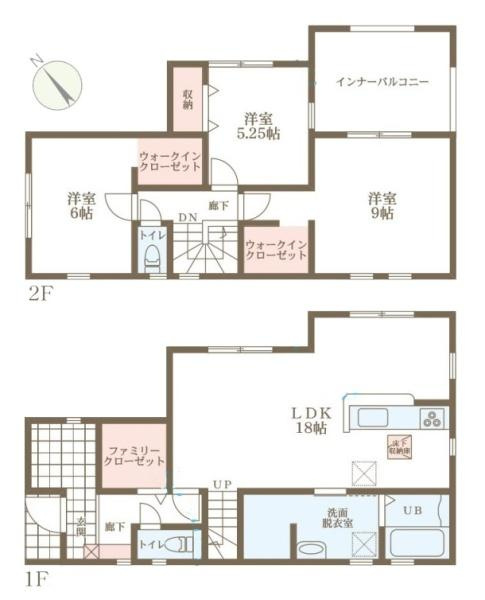 リーブルガーデン中菜畑 ５号棟 ／新築一戸建の間取り
