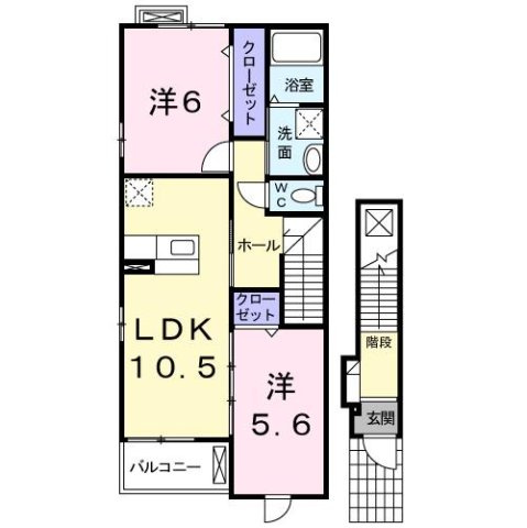 【間取り】 | ボナール．Ｋ