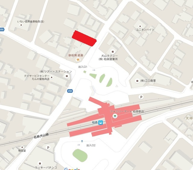 扶桑町柏森西前８１ＫＯＤＡＴＥＸⅠの地図