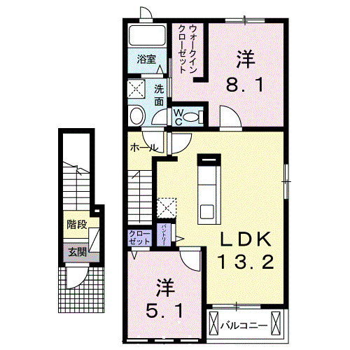 アルモニー　Ⅰの間取り